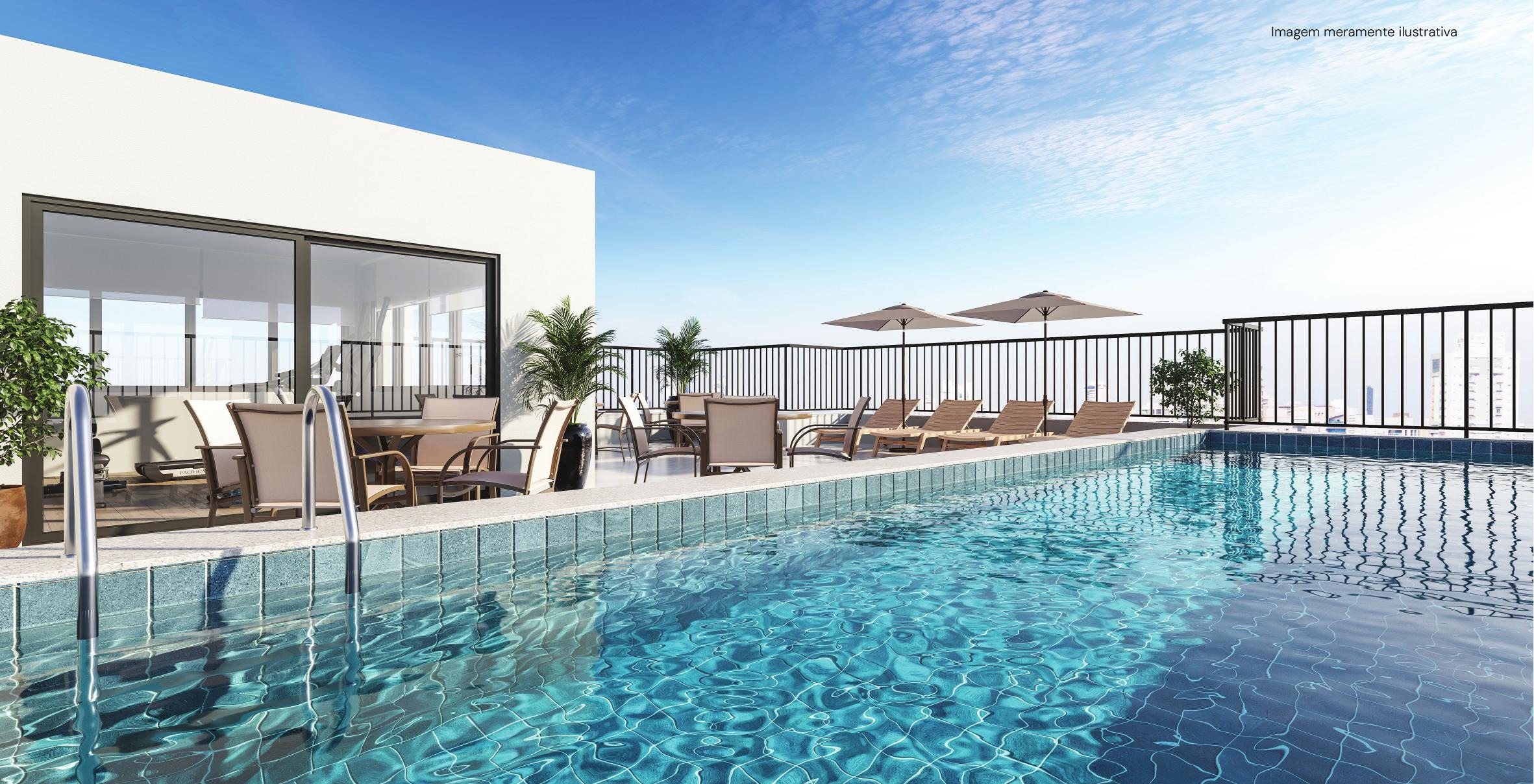 Piscina no rooftop
