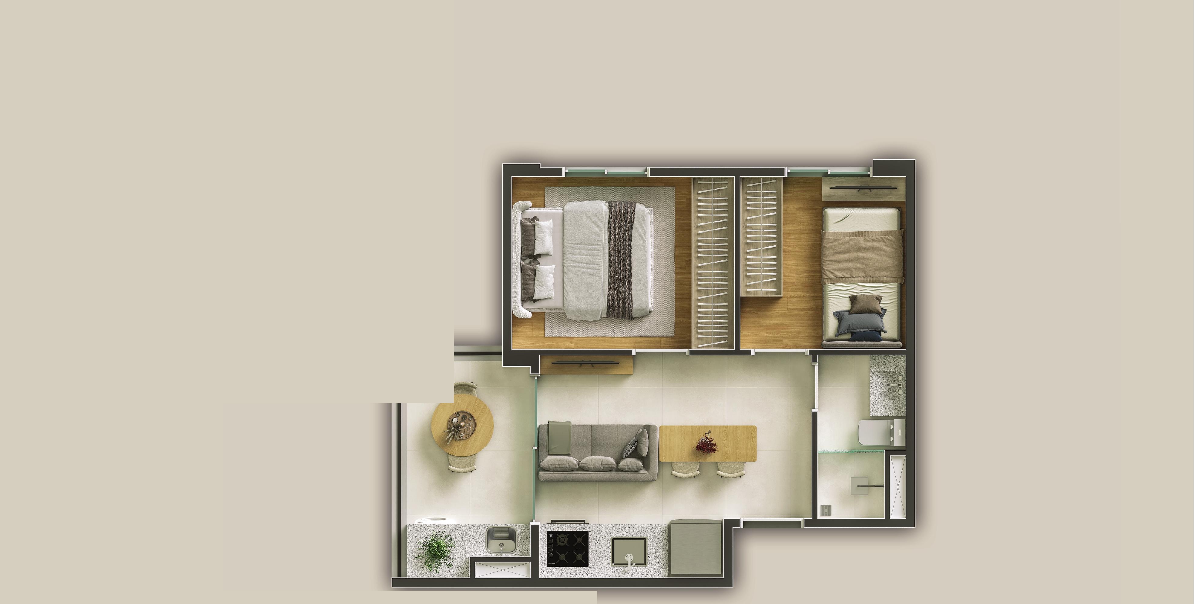 Planta Final 1A — 35,74m²